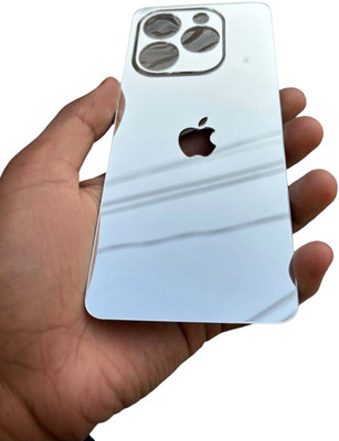 TWUAOP INFINIX SMART 8 MOBILE SKIN, MIRROR BACK PANNEL ACRYLIC SHEET Mobile Skin(Silver)