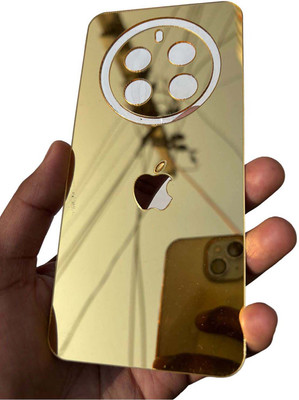 TWUAOP REALME 12 PLUS 5G MOBILE SKIN ACRYLIC SHEET MIRROR BACK PANNEL APPLE Mobile Skin(Gold)