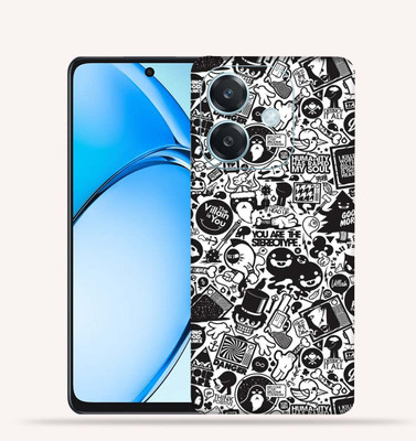 OggyBaba OggyBaba Oppo A3 5g Mobile Skin(Doodle-Art)