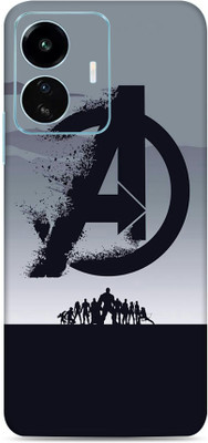 WeCre8 Skin's Vivo Iqoo Z6 Lite 5G Mobile Skin(Team Avenger Multicolor Mobile Skin With Cleaning Wipe)