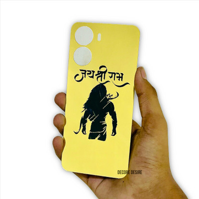 Decore Desire Vivo Y56 5G ,Y16 ,T2X 5G Acrylic Mobile Back Panel with Mobile Skin(Gold)