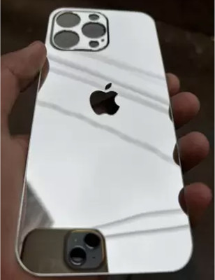 MOBIZONE IPHONE 13 PRO MAX SILVER MIRROR BACK PANNEL Mobile Skin(Silver)