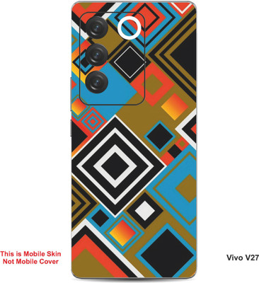 VYBE The Smart Choice Vivo V27 Pattern Embossed Mobile Skin(Sandy Taupe 5)