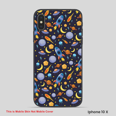 VYBE The Smart Choice iPhone 10X Universal Mobile Skin(Dull Blue 5)
