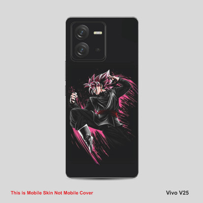 VYBE The Smart Choice Vivo V25 Goku Mobile Skin Mobile Skin(Bashful Pink 07)
