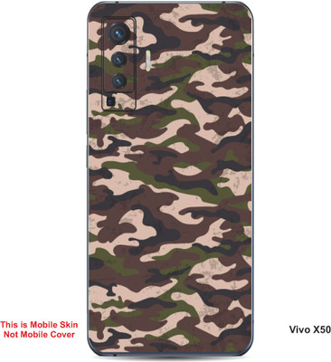 VYBE The Smart Choice Vivo X50 Art Embossed Mobile Skin(Judge Grey 8)