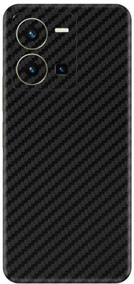 Vcare GadGets Y35 2022 Mobile Skin(Fiber Carbon Black)