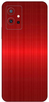 Vcare GadGets Red Titanium vivo Y75 5G Mobile Skin(Red Titanium)