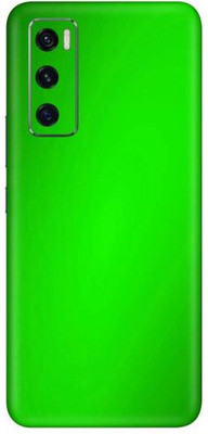 Vcare GadGets Vivo V20 SE Mobile Skin(Metallic Green Shining)