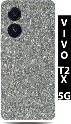 BugguSkin VIVO T2X 5G Mobile Skin(Ultra Super Grey Gliter Skin With High Mattte Finish.)