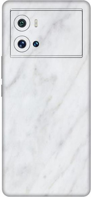 Vcare GadGets Marble White 1 vivo i QOO 9 Pro 5G Mobile Skin(Marble White 1)