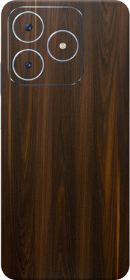 SkinoMania Realme Narzo N63 5G Mobile Skin(Mahogany-Wood Multicolor Mobile Skin)