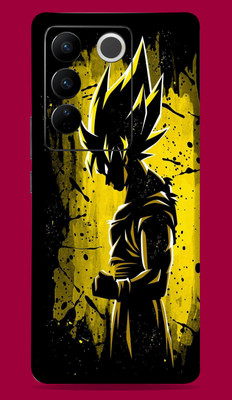 SkinoMania Vivo V27 Pro 5G Mobile Skin(Multicolor Goku-Yellow)