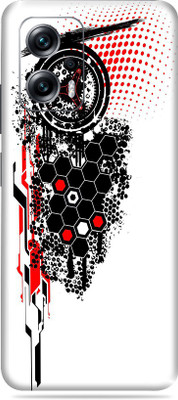 WeCre8 Skin's Redmi K50i 5G Mobile Skin(Trash Hexagon Polka Multicolor Mobile Skin With Cleaning Wipes)