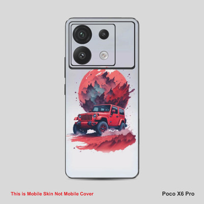 VYBE The Smart Choice Poco X6 Pro Art Mobile Skin Mobile Skin(Silver Grey A16)