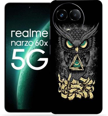 OggyBaba Realme Narzo 60X 5g Mobile Skin(Black Angry Owl)