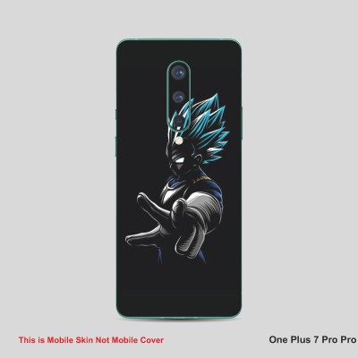 VYBE The Smart Choice One Plus 7 Pro Goku Mobile Skin Mobile Skin(Alabaster Black B10)