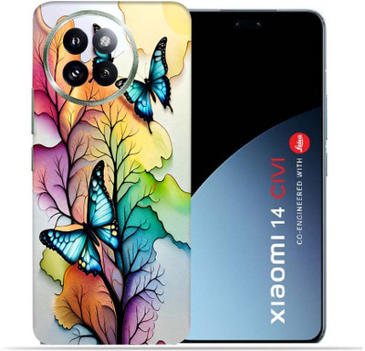 OggyBaba Xiaomi 14 Civi Mobile Skin(butterflies trees)