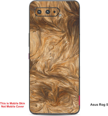 VYBE The Smart Choice Asus Rog 5 Abstract Embossed Mobile Skin(Brown Sugar 1)