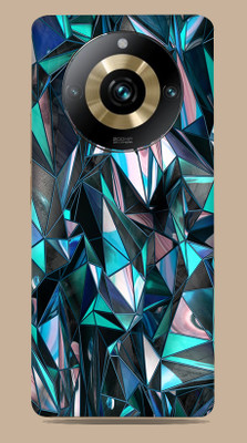 SkinoMania Realme 11 Pro Plus 5G Mobile Skin(-polygon-blue Multicolor Mobile Skin)