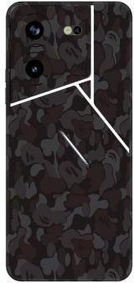 Vcare GadGets Pova 5 Pro (5G) Mobile Skin(Black & Light Grey)