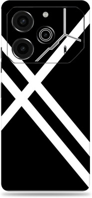 SkinoMania Tecno Pova 6 Pro (Ultra Premium) Vinyl Mobile Skin (Multicolor) Mobile Skin(Cross black line)