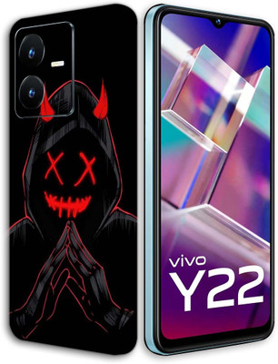 BugguSkin VIVO Y22 Mobile Skin(Ultra Super Black Devil Skin With High Matte Finish.)