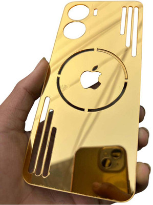 TWUAOP VIVO Y16, VIVO Y56 5G, VIVO T2X 5G, MIRROR BACK PANNEL ACRYLIC SHEET Mobile Skin(Gold)