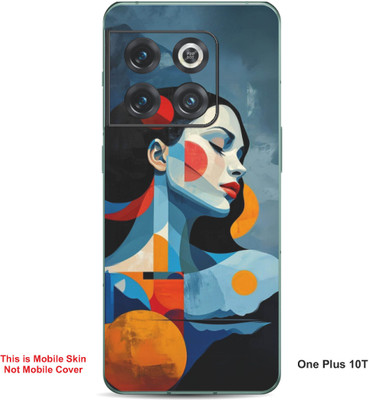 VYBE The Smart Choice One Plus 10T Art Embossed Mobile Skin(Smalt Blue A10)