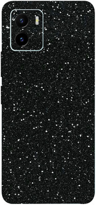 TJ CREATION VIVO Y15C Mobile Skin(Black Glitter Skin With High Matte Finish.)
