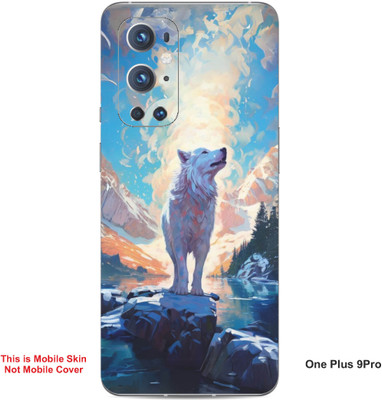 VYBE The Smart Choice One Plus 9 Pro Wolves Embossed Mobile Skin(Jordy Blue 26)