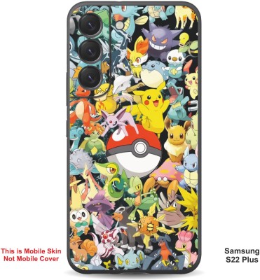 VYBE The Smart Choice Samsung S22 Plus Pokemon Embossed Mobile Skin(Sun Yellow Multi 7)