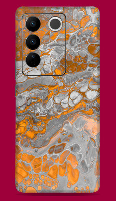 SkinoMania Vivo V27 Pro 5G Mobile Skin(Multicolor Colorful-Pebbles)