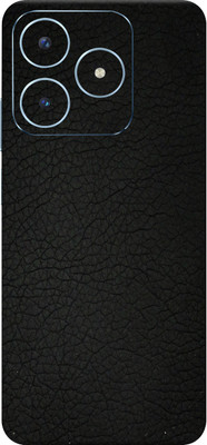 SkinoMania Realme Narzo N63 5G Mobile Skin(Black Leather Mobile Skin)