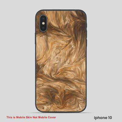 VYBE The Smart Choice iPhone 10 Pattern Mobile Skin(Pale Brown 4)