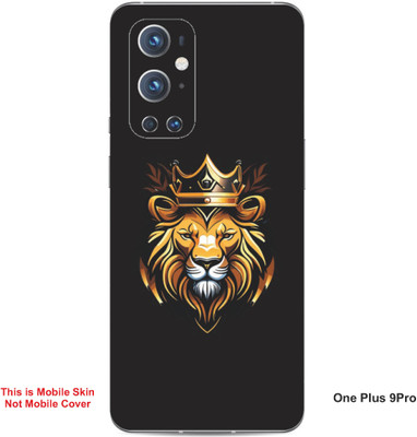 VYBE The Smart Choice One Plus 9 Pro Lion Embossed Mobile Skin(Yellow & Black 26)
