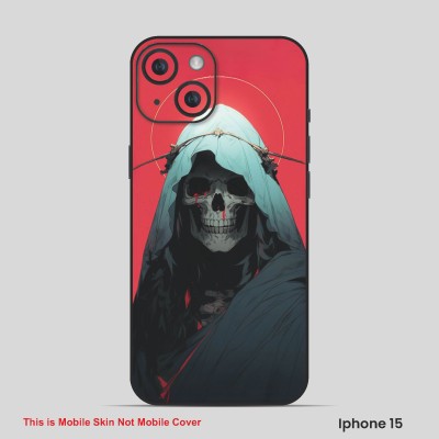 VYBE The Smart Choice iPhone 15 Horror Mobile Skin(Faded Red, Aqua Blue 8)