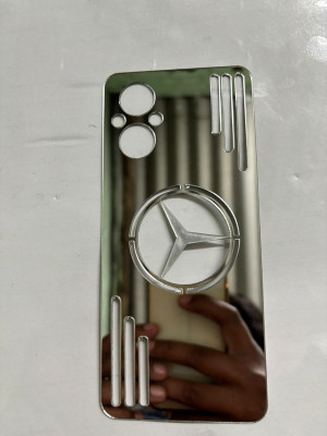 TWUAOP OPPO F21 PRO 5G MIRROR BACK PANNEL ACRYLIC SHEET Mobile Skin(Silver)