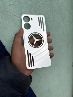 TWROP VIVO T2X 5G ACRYLIC MIRROR BACK PANNEL MERO STAR Mobile Skin(Silver)