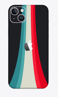 SkinoMania iphone 14 Mobile Skin(Multicolor Strip Abstract)