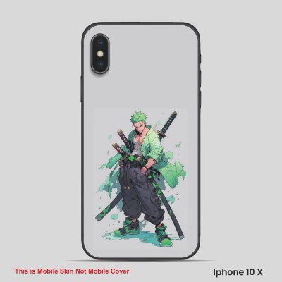 VYBE The Smart Choice iPhone 10X Naruto Embossed Mobile Skin(Baltic Sea 13)