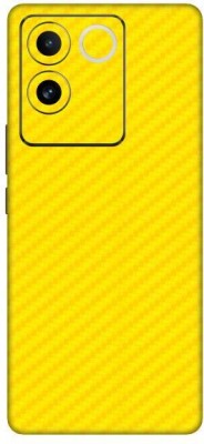 Vcare GadGets Vivo T2 Pro 5G Mobile Skin(Fiber Carbon Yellow)