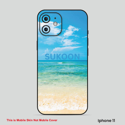 VYBE The Smart Choice iPhone 11 Naturel Mobile Skin(Denim Blue, White 1)