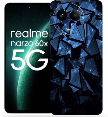 OggyBaba Realme Narzo 60X 5g Mobile Skin(Blue Poly)