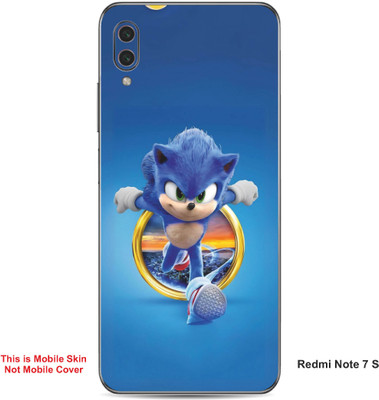 VYBE The Smart Choice Redmi Note 7S Sonic The Hedgehog Embossed Mobile Skin(Bluish A1)