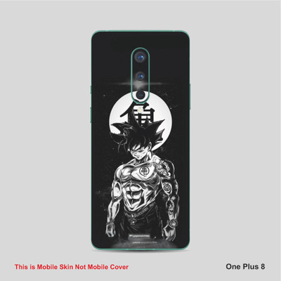VYBE The Smart Choice One Plus 8 Goku Mobile Skin Mobile Skin(Dark Jungle Black B12)
