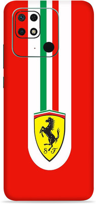 SkinoMania Redmi 10c Mobile Skin(Multicolor Ferrari)