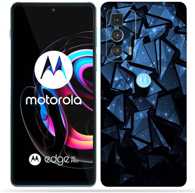 OggyBaba OggyBaba Moto Edge 20 pro Mobile Skin(Blue Poly)