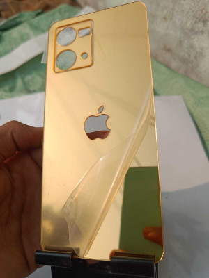 TWROP OPPO F21 PRO, OPPO F21S PRO 4G MOBILE SKIN BACK PANNEL ACRYLIC SHEET Mobile Skin(Gold)