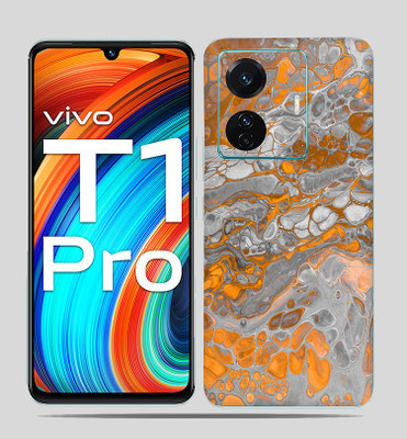 SkinoMania Vivo T1 Pro (5g) Mobile Skin(Colorful-Pebbles Multicolor Mobile skin)